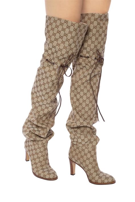 gucci boot 2020|gucci print thigh high boots.